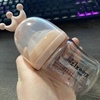 小希仔玻璃奶瓶新生儿专用玻璃奶瓶卡通可爱小奶瓶100毫升果汁瓶