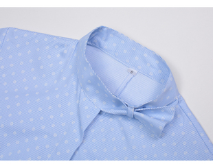 中国移动工作服女短袖衬衫夏季蓝印花移动营业厅员工夏装套装衬衣