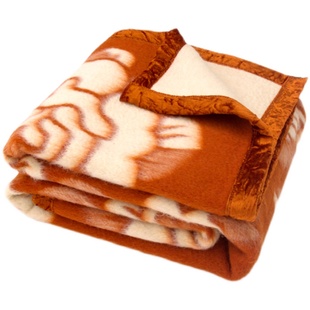 B品亏本福利水波纹新西兰羊毛加厚保暖羊毛毯盖毯处理