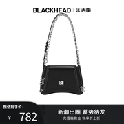 blackhead黑头双层肩带铆钉迷你单肩包女士手提包朋克风小众轻奢