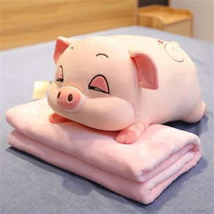 猪猪公仔毛绒玩具床上布娃娃陪你睡觉抱枕可爱玩偶礼物女孩超软萌
