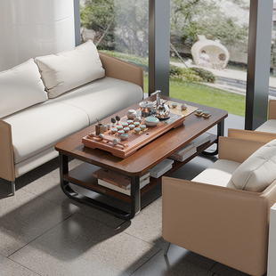 茶几客厅2024小户型家用茶台沙发边几简约现代仿岩板小桌子