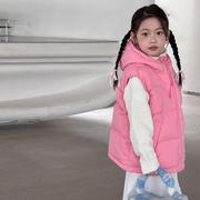 韩国童装马甲儿童羽绒服秋冬短款加厚背心外穿男童女童坎肩秋装潮
