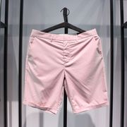 SELECTED思莱德粉色夏季旅游小清新韩版修身薄款休闲短裤五分裤
