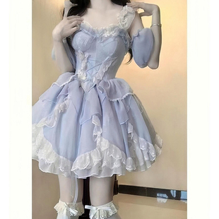 法式奶甜洛丽塔Lolita裙子在逃公主裙成人生日小礼服裙