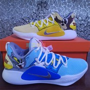 球鞋定制hd2018改色蓝黄鸳鸯，情侣板鞋涂鸦猫，和老鼠动漫卡通手绘