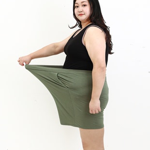 加大码短裤女莫代尔，夏季薄中老年加肥家居，宽松200斤胖mm妈妈睡裤