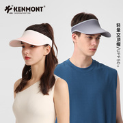 Kenmont卡蒙轻量运动空顶帽男女款时尚无顶棒球帽遮阳帽子女夏天