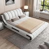 现代简约皮床1.8米双人床软包床1.5米实木软体床单人大床168