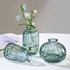 ins风迷你创意小花瓶，网红复古玻璃花瓶透明水培绿萝插花桌面摆件