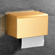 太空铝卫生间纸巾盒厕所卫生纸置物架防水壁挂厕纸盒抽纸架免打孔