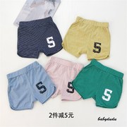 宝宝短裤夏天男童0-1-3岁女童，纯棉薄款夏季婴儿，外穿可开档裤子潮2