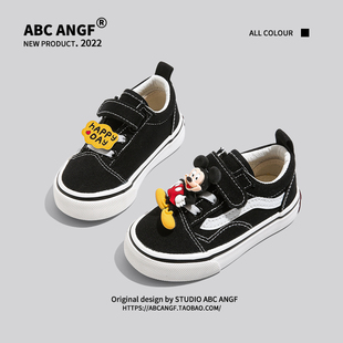 @ABC ANGF~手工DIY~2024秋季宝宝儿童帆布鞋男女童加绒学步棉鞋