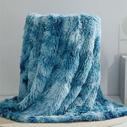 水貂绒长毛毯加厚纯色多功能盖毯珊瑚绒毯子