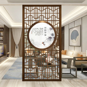新中式实木屏风，隔断客厅玄关柜子进门遮挡简约现代入户装饰画