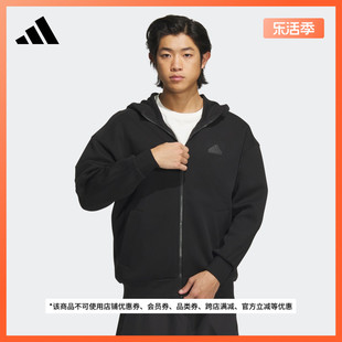 运动连帽夹克外套男装adidas阿迪达斯轻运动IY0694