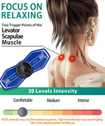 颈椎脉冲按摩贴ems便携式电疗迷你按摩仪肩颈智能电动颈部按摩器