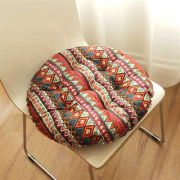 日式棉麻蒲团垫榻榻米圆形坐垫椅垫加厚布艺餐垫板凳藤椅软垫子