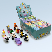积木益智拼装玩具男孩，小盒装女孩幼儿园礼物，昆虫动物简单拼图5岁8