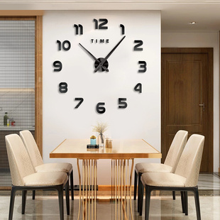 约创意挂钟客厅约免打孔数字时尚艺术装饰个性挂钟表