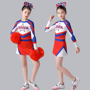 儿童啦啦操服装啦啦队演出服女小学生运动会比赛服拉拉队表演服装