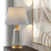陶瓷轻奢卧室现代简约北欧美式ins床头灯台灯高级床头柜灯