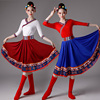 藏族舞蹈演出服装女广场舞大摆裙蒙古舞练习裙少数民族服装表演服