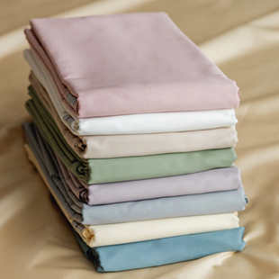 小井家100贡缎长绒棉纯棉床单，简约全棉床笠单件高端被单全棉1.8