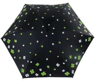 台湾彩虹屋三折叠晴雨伞超轻黑胶，超强防晒遮阳防紫外线太阳伞8702