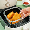 烤碗空气炸锅专用碗烤盘烤箱，用玻璃盘，烘焙餐具微波炉器皿方形盘子