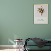 灰绿色墙纸复古浅绿色小清新淡绿色，卧室北欧纯色壁纸薄荷绿无纺布