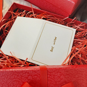 红色礼盒空盒，喜庆礼物盒新年盒子，围巾礼盒精致包装盒定制