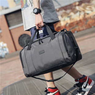 独立鞋位旅行包手提包男运动训练健身包短途(包短途)单肩旅游大容量行李袋