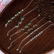 青瓷釉滴手链日韩流行简约百搭创意925银，手串女饰品生日礼物