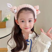 韩国儿童发箍毛绒洗脸发带，束发带网红兔子发卡头饰女宝宝头箍