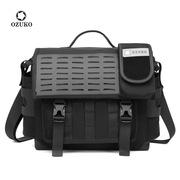 ozuko欧美时尚旅行包，防水大容量男士斜挎单肩包笔记本，电脑邮差包