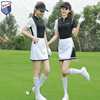 ZG6夏高尔夫服装女球衣服女士套装网球服女显瘦短袖T恤白色短裙子