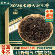 2023年纯料绿水塘散茶100g盒装普洱茶生茶临沧勐库磨烈核心茶区