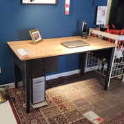 宜家IKEA阿克斯多书桌办公桌电脑桌写字台实木学习桌学习桌
