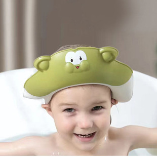 宝宝洗头神器儿童洗头挡水帽，婴儿洗澡护耳硅胶浴帽防水洗澡帽