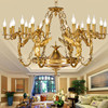 法式全铜天使吊灯宫廷奢华艺术，贵族灯具欧式纯铜，美式客厅装饰吊灯