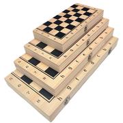 2023三合一木制国际象棋实木套装可折叠便携式竞技益智玩具