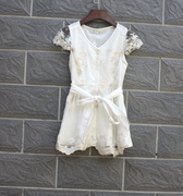 两系列110夏装品牌童装，折扣纯棉，内里连衣纱裙品质款3759