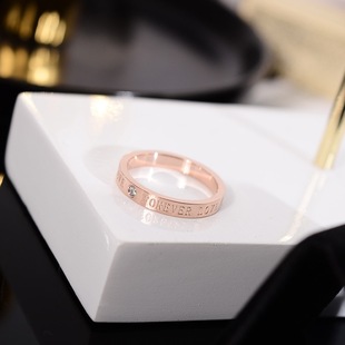 韩版简约时尚带钻英文字母，食指环戒指，女个性潮人小指尾戒子装饰品