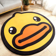 小黄鸭可爱圆形椅子地毯卧室房间卡通家用吊篮儿童电脑椅床地垫