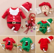 圣诞节宝宝装衣服婴儿幼儿女宝主题服饰造型爬服连体衣Christmac8