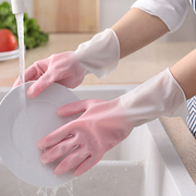 洗碗手套女厨房专用乳胶橡胶，耐用刷碗洗衣服胶皮家务清洁防水家用