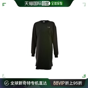 香港直邮E.ARMANI 阿玛尼 EA7 /女款纯色弹力棉连衣裙6ZTA65J24Z