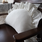 饺子形状护腰靠枕抱枕苎麻，棉麻床头软包靠背，沙发靠垫床头枕头