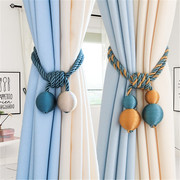 窗帘绑带一对简约现代欧式客厅卧室，百搭绑绳系带挂球非磁铁窗帘扣